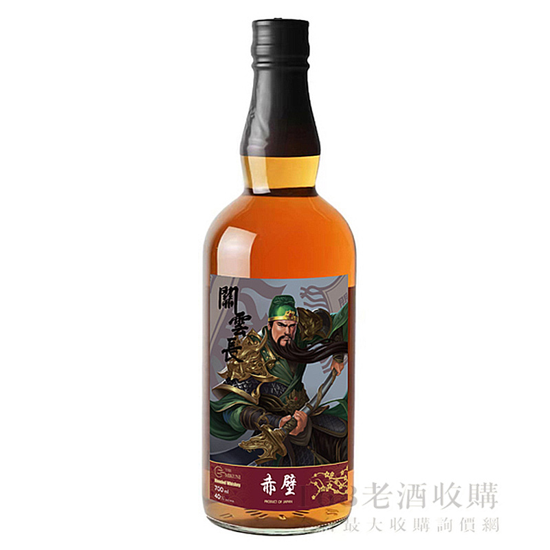 日本赤壁英豪系列威士忌-關羽 700ml